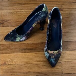 Charlotte Stone Dark Floral Heels